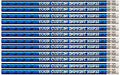 Express Pencils™ Personalized Pencils - Round - Glitz & Glitter Foil Theme - Full Color Print w/your name, message, text or logo - Includes Personalization - Great gift ideas - 12/Set (BLUE PRISM)
