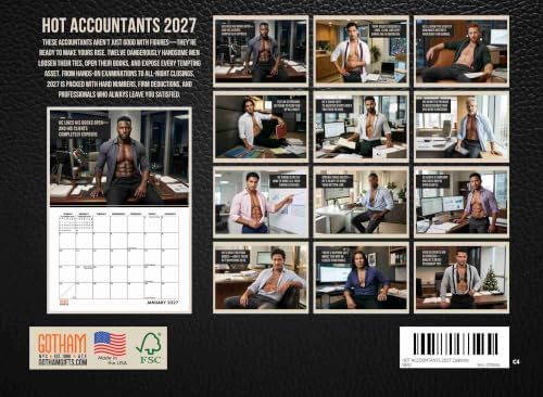 Sexy Accountant Calendar 2027 Monthly Wall Calender 12 Month