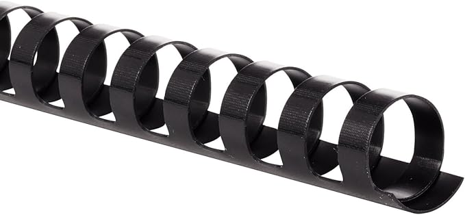 Mead CombBind Binding Spines/Spirals/Coils/Combs, 3/4", 150 Sheet Capacity, Black, 125 Pack (4000136)
