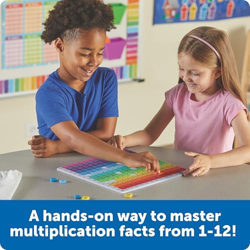 Learning Resources Rainbow Multiplication Board