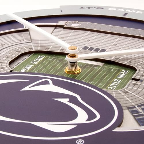 YouTheFan NCAA Penn State Nittany Lions StadiumView 3D Wall Clock