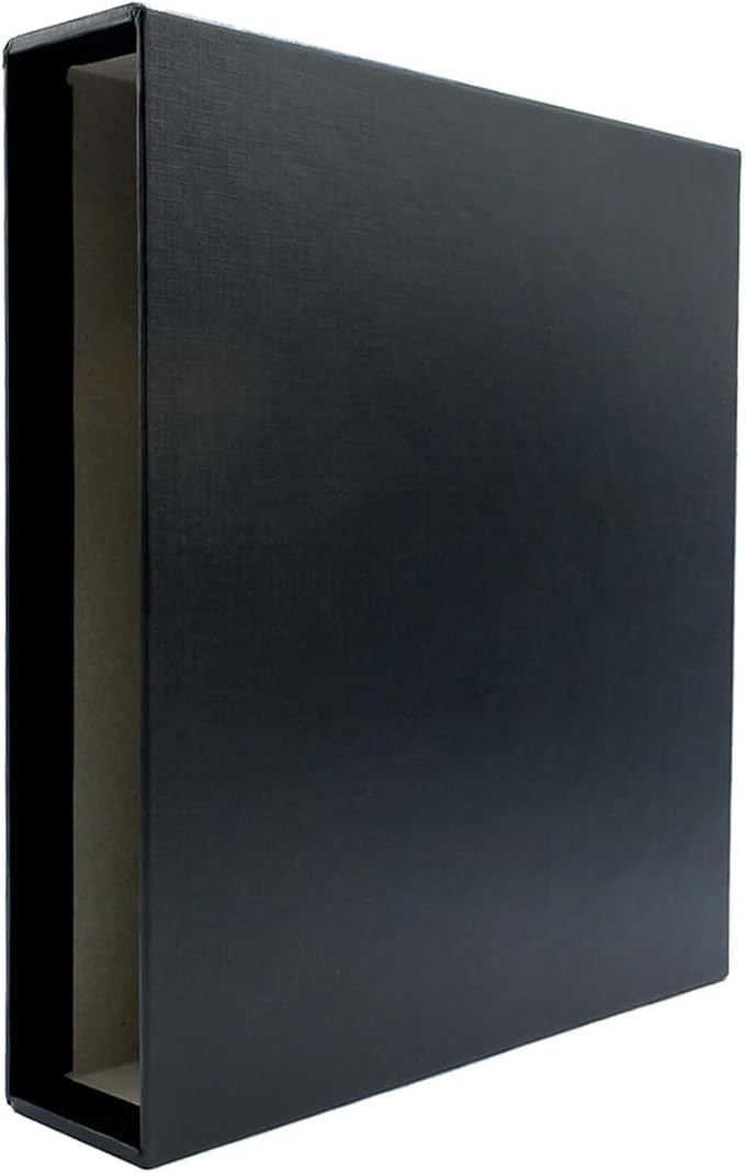 3-Ring Premium Binder & Slip Case - Navy, by Bindertek | 2" Spine Width, 325 Sheet Capacity, 1.25" D-Rings, Linen-Textured Covers, Steel Reinforced Edges