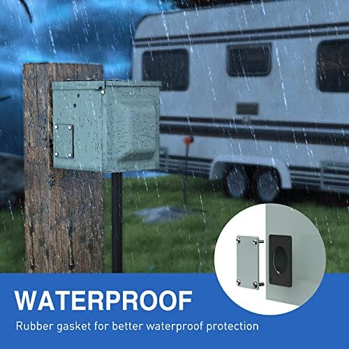 Nilight 30AMP RV Power Outlet Box 125V ETL Listed NEMA TT-30R Receptacle