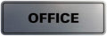 Signs ByLITA Standard Office Sign - Professional Business Signage - Easy to Install (Brushed Silver) - Medium 1 Pack