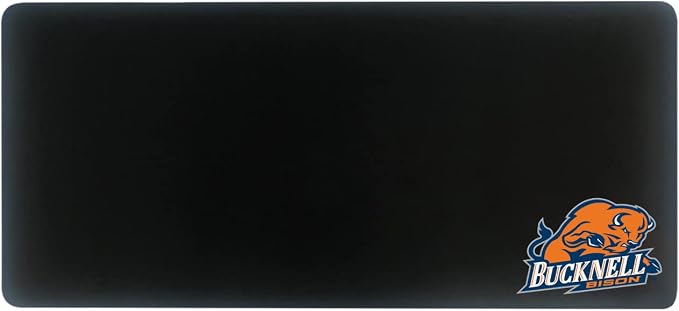 Bucknell University Classic Cloth Desk Mat, Durable Office Supplies, Non-Slip Base, Responsive Desk Pad with Smooth Cloth Surface, Black
