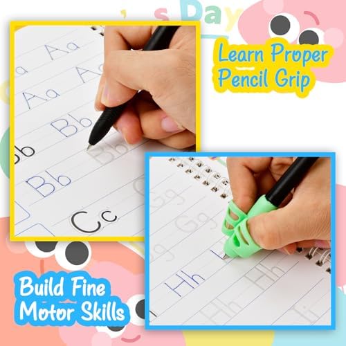 Grooved Handwriting Practice Books for Preschool Letter Number Tracing