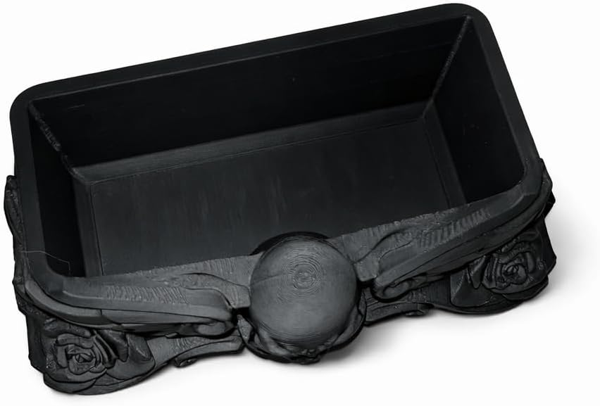 Gothic Skull Business Card Holder – Premium Desk Organizer for Tattoo Artists, Dark Decor Card Stand, Office Desk Display, Unique Gift for Tattoo Artist, Studio Reception Decor