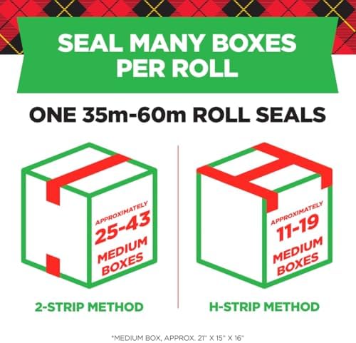 Scotch Heavy Duty Moving Packing Tape, Clear, Makes Packing Easier & Quieter, 1.88 in. x 54.6 yd., 2 Tape Rolls with 1 Dispenser