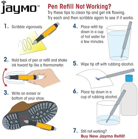 Replacement for Cross 8513 - Ballpoint Pen Refill - 48 Black