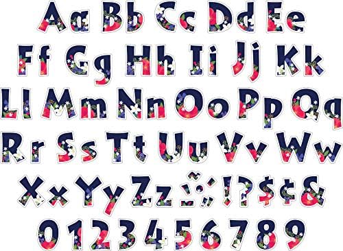 Barker Creek Letter Pop-Outs, 4" Petals, Multicolor Designer Letters for Bulletin Boards, Breakrooms, Reception Areas, Signs, Displays, And More! 4", 255 Characters per Set (1733)