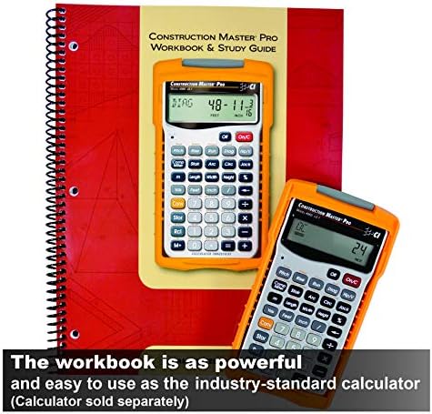 Calculated Industries Material Estimator Calculator (4019) + Construction Master Pro Workbook and Study Guide (2140)