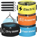 Nilight 4 Pack RV Hose Storage Bag Waterproof with Visible Cover