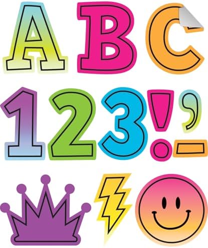 Teacher Created Resources Self-Adhesive Brights 4Ever 2" Bold Block Letters Uppercase (TCR9650)