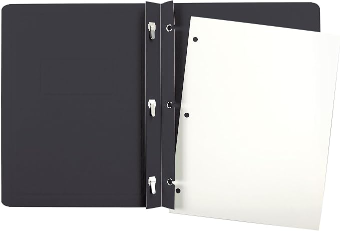 Oxford Title Panel and Border Front Report Covers, Black, Letter Size, 25 per Box, (52506EE) (Pack of 5)