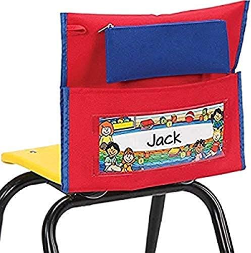 Really Good Stuff Early Childhood Deluxe Chair Pockets with Pencil Case
