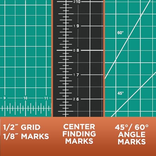 ALVIN GBM Self-Healing Cutting Mat 18 x 36 inch | Double-Sided Green/Black | 5-Layer Gridded Surface for Arts, Crafts and Sewing - Model GBM1836