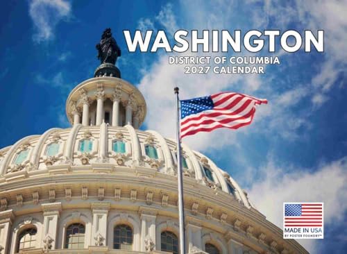 Washington DC Calendar 2027 Monthly Wall Calender 12 Month