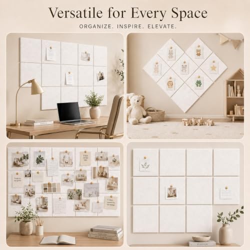 Felt Bulletin Board Tiles, Cork Board Alternative, 48 x 36 in
