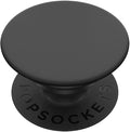 PopSockets Adhesive Phone Grip, Holder- Black | Secure Comfortable Hold, Anti-Drop, Kickstand, Black, Electronic Accessories, For iPad/Kindle/iPhone/Android