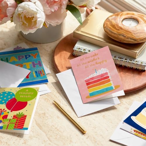Hallmark Bulk Birthday Cards with Envelopes, 72-Pack (All the Cake…)
