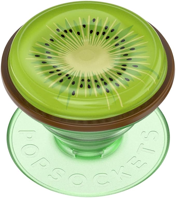 PopSockets Adhesive Phone Grip, Holder- Jelly Kiwi | Secure Comfortable Hold, Anti-Drop, Kickstand, Squishy, Jelly, Kiwi, Fruit