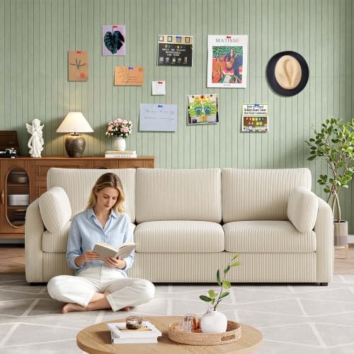 Felt Bulletin Board Tiles, 12 Pack Combination 90×120cm Large Felt Pin Board with 35 Colored Pushpins & 70 Traceless Adhesive Tabs for Office Home Classroom, Sage