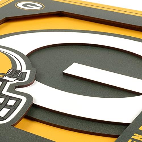 YouTheFan NFL Green Bay Packers 3D Logo Series Wall Art