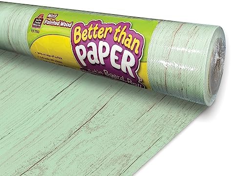 Teacher Created Resources Mint Painted Wood Better Than Paper Bulletin Board Roll (TCR77883)