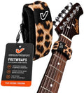 Gruv Gear Fret Wrap & Guitar Mute, Fretwrap for Acoustic, Electric & Bass | String Dampener Recording, Tapping & Practice Accessory (1 Pack, Large Leopard, Fits 6 String Bass, 8 String Guitar)