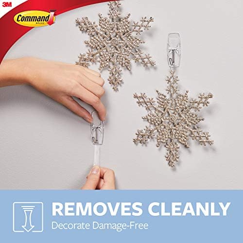 Command Small Hooks, Clear, 2-Hook, 6-Pack