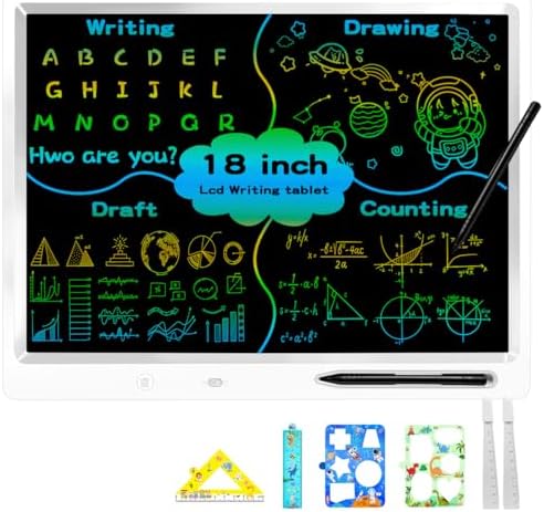 18 Inch LCD Writing Tablet Large Drawing Board with Ruler