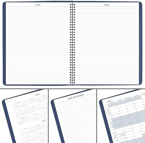 AT-A-GLANCE 2027 Planner, Monthly, 15-Month Jan-Mar, 9" x 11", Unruled Daily Blocks, Blue (702502027)