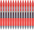 PILOT G2 Premium Rolling Ball Gel Pens, Fine Point 0.7mm, Red Ink, 14-Pack