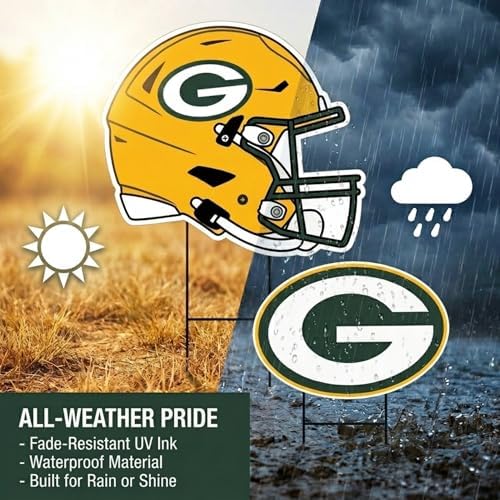 NFL Logo & Helmet 2 Pack Yard Sign Set