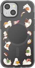 PopSockets iPhone 15 Phone Case with MagSafe- Spooky Book Club | Magnetic, Wireless Charging, Camera & Drop Protection, Witchy, Halloween, Horror
