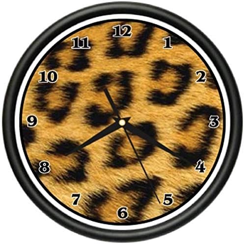 Cheetah Wall Clock Print Pattern Sheets Bedroom Decor