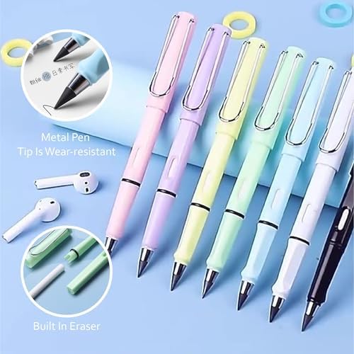 45PCS Morandi Color School Supplies Set with Notebook, Gel Ink Rollerball Pens, Pencil Cas, ID Badge Holder, fluorescent pens,Pencil, Erasers, Clip, tape measure, pen core