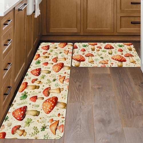 Kitchen Rugs and Mats Set of 2,Floor Mats for Home Kitchen Decor Mat