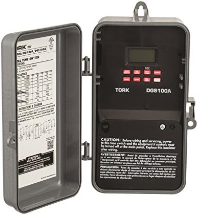 NSI DGS100A Series DGS Signaling and Duty Cycle 7 Day Time Switch with 1 Channel, 120-277 VAC 50/60 Hz Input Supply, DPDT Output Contact