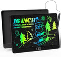 16 Inch LCD Writing Tablet for Kids, Reusable Portable Drawing Board, Black