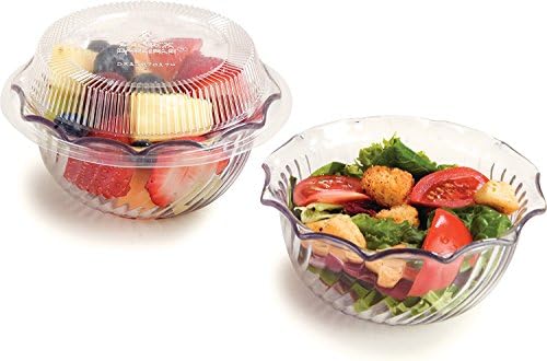 Carlisle FoodService Products 453507 Plastic Dessert Bowls, 8 oz, Clear (Pack of 48)