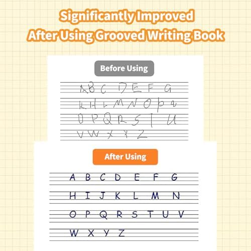 Large Grooved Handwriting Practice Books, Magic Reusable Workbooks