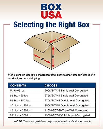 BOX USA 6x6x30 Tall Corrugated Boxes, Tall, 6L x 6W x 30H, Pack of 25 | Shipping, Packaging, Moving, Storage Box for Home or Business, Strong Wholesale Bulk Boxes