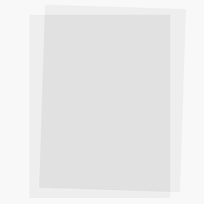 Hamilco Translucent Vellum Paper – 8.5" x 11", Printable Frosted Tracing Paper, Sheer Overlays for Invitations, Sketching & Crafts, 50 Sheets