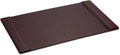 DACASSO Leather Desk Pad with Side Rails - Luxury Leather Desk Blotter for Writing - Executive Desk Surface Protector - (Chocolate Brown, 34” x 20”)