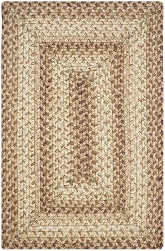 Homespice Cookie Dough Jute Braided Placemats, Rect 13x19 Set of 6