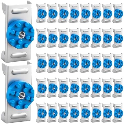 40 Pack Soundproofing Sound Isolation Clips Resilient Channel Mounting Clip Reduces Noise from Noisy Neighbors for Apartment Recording Studio Sound Proofing for Walls and Ceilings (Blue)