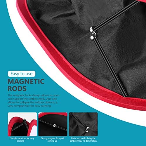 NEEWER Foldable Softbox Light Box with Strap Clip, Grill and Carry Bag