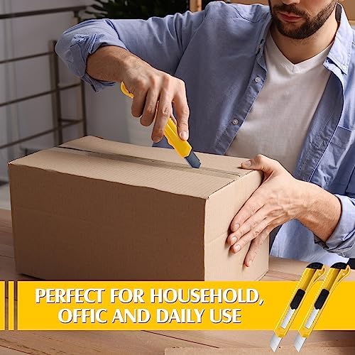 100 Pcs Box Cutter Retractable 18mm Blade for Office Craft Home