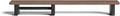 Raico Desk Cockpit Shelf Monitor Stand System Dual Screen Setup Wood Large Desk Accessory Organizer Unit (Walnut, Medium v2 | 36 Inches)